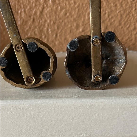 Vintage Solid Brass Stocking Holders - Picture 4 of 10